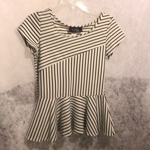 SayAnything black/white top size medium.